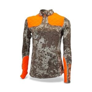 GWG Highland 1/4 Zip Long Sleeve Women's Large Camouflage Hunting Pullover  NWT